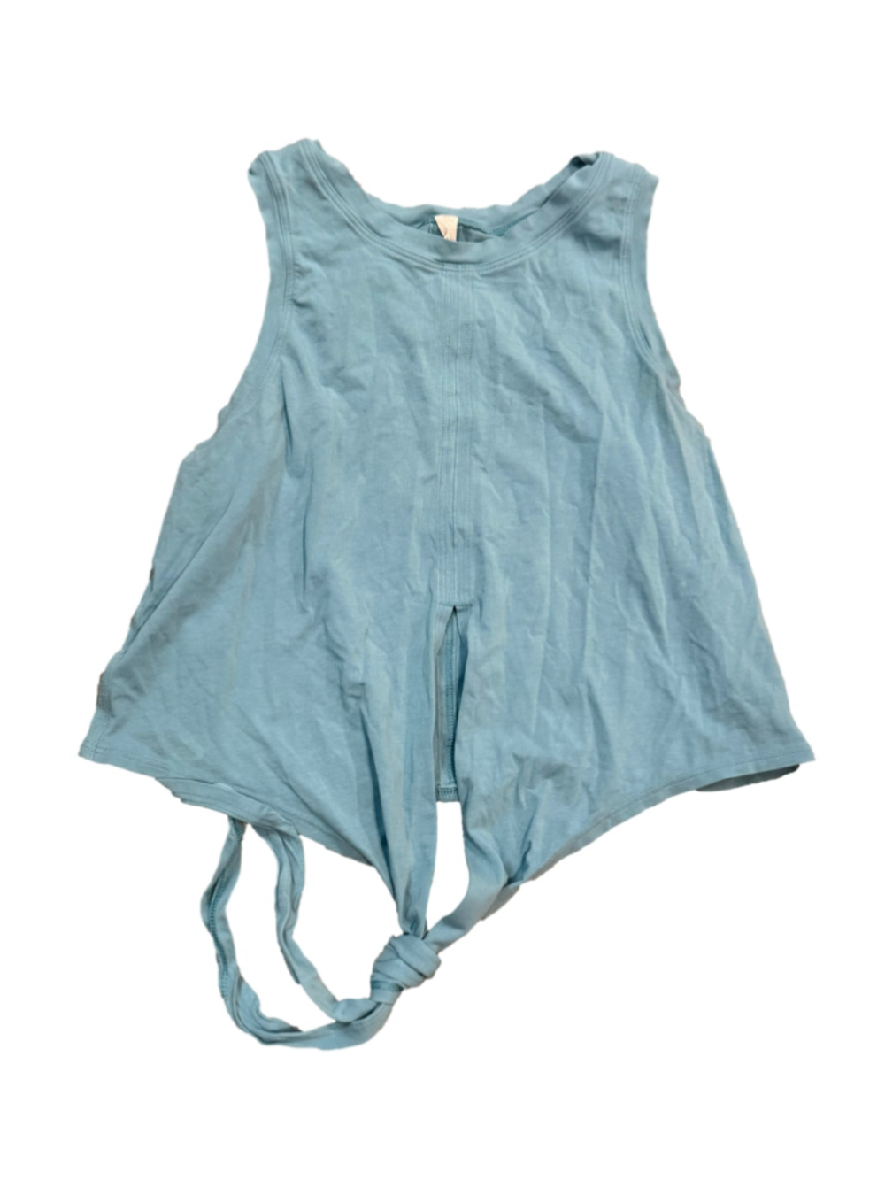 Women's Lululemon Tank Top Size 4 Blue Tie Front
